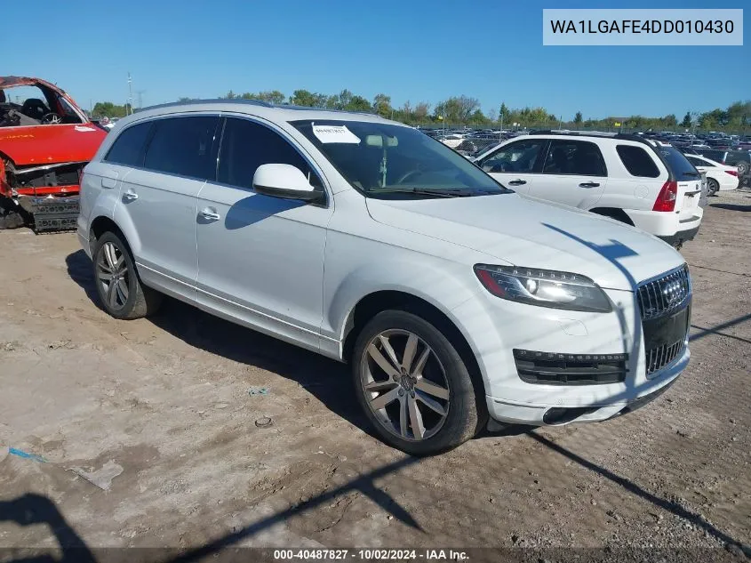 WA1LGAFE4DD010430 2013 Audi Q7 3.0T Premium