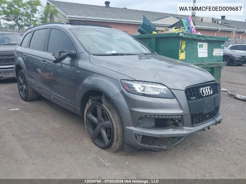 2014 Audi Q7 VIN: WA1MMCFE0ED009687 Lot: 12034768