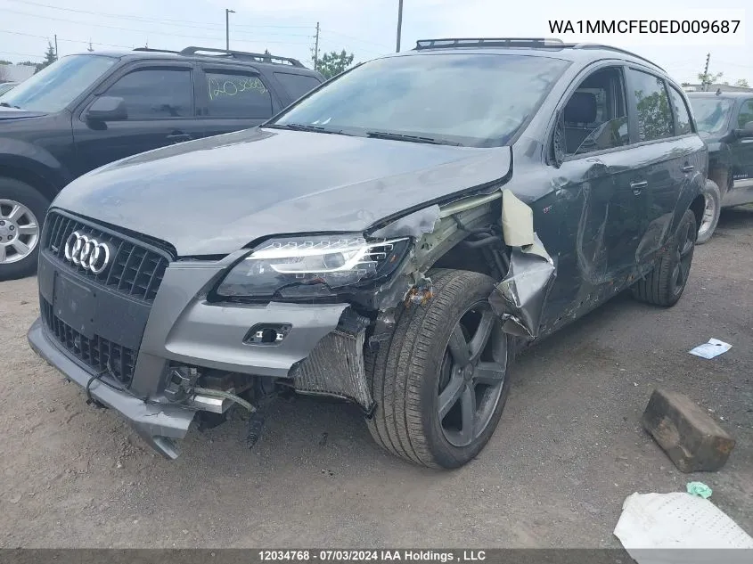 2014 Audi Q7 VIN: WA1MMCFE0ED009687 Lot: 12034768