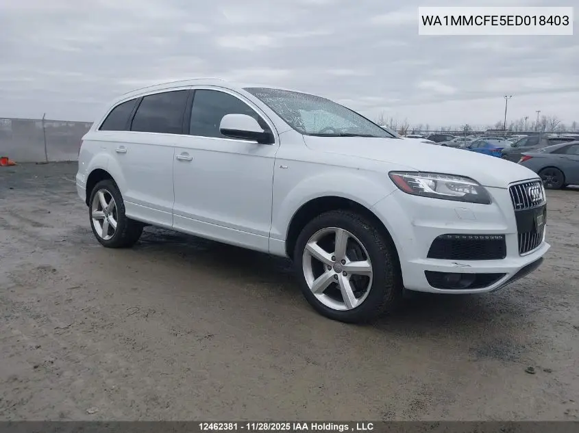 WA1MMCFE5ED018403 2014 Audi Q7 Premium Plus
