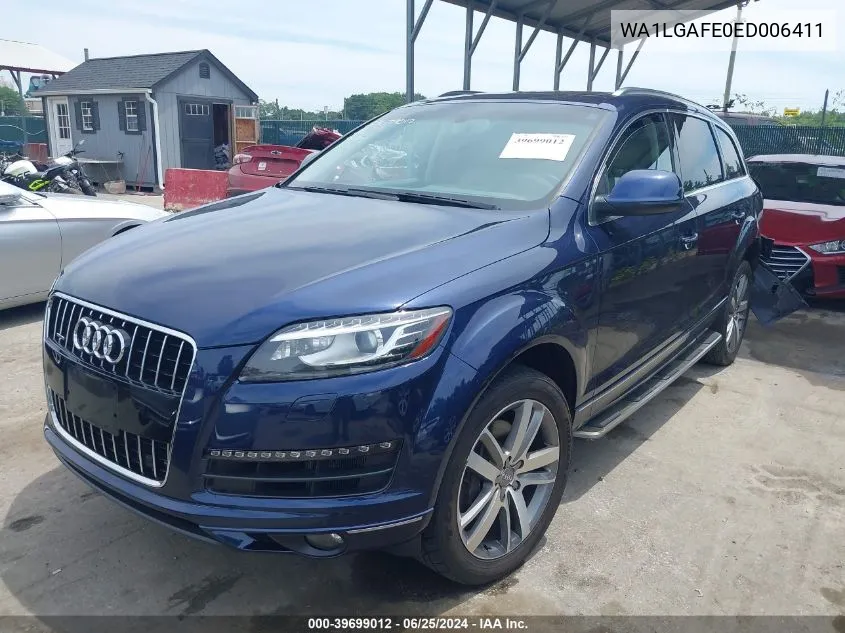 2014 Audi Q7 3.0T Premium VIN: WA1LGAFE0ED006411 Lot: 39699012