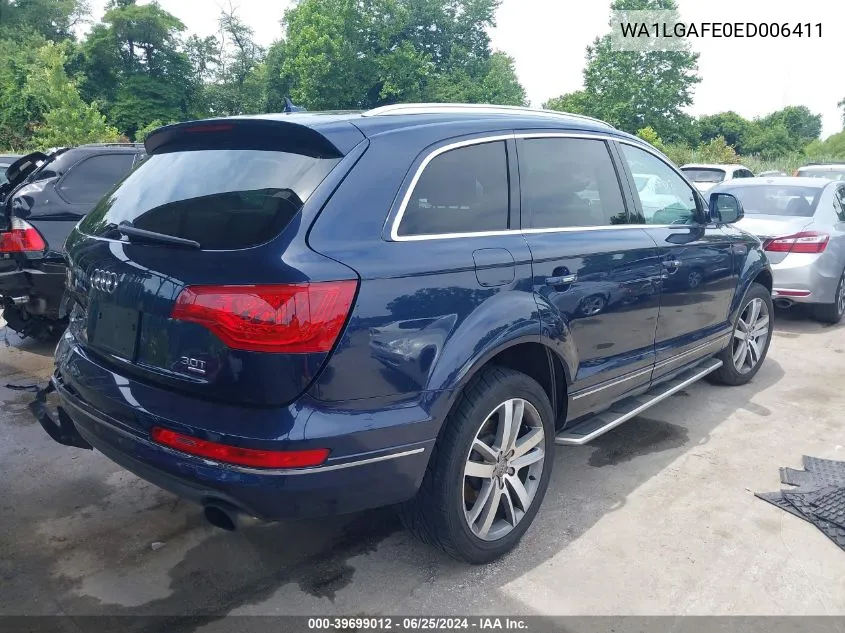 WA1LGAFE0ED006411 2014 Audi Q7 3.0T Premium