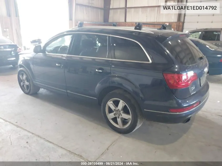 2014 Audi Q7 3.0T Premium VIN: WA1LGAFE1ED014792 Lot: 39705499