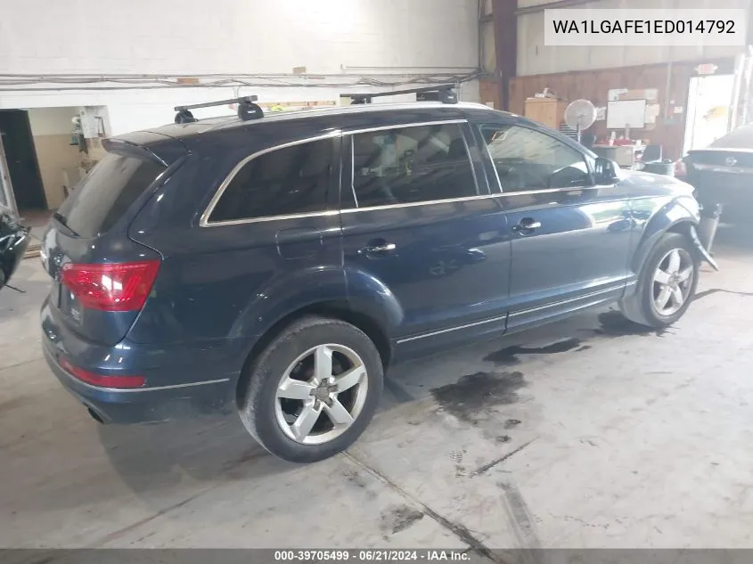 WA1LGAFE1ED014792 2014 Audi Q7 3.0T Premium