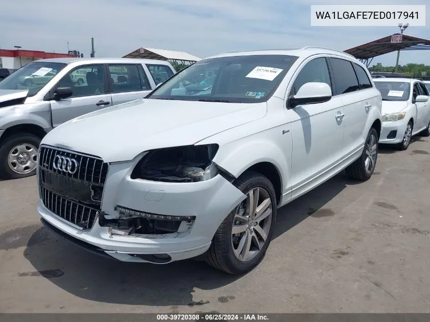 2014 Audi Q7 3.0T Premium VIN: WA1LGAFE7ED017941 Lot: 39720308