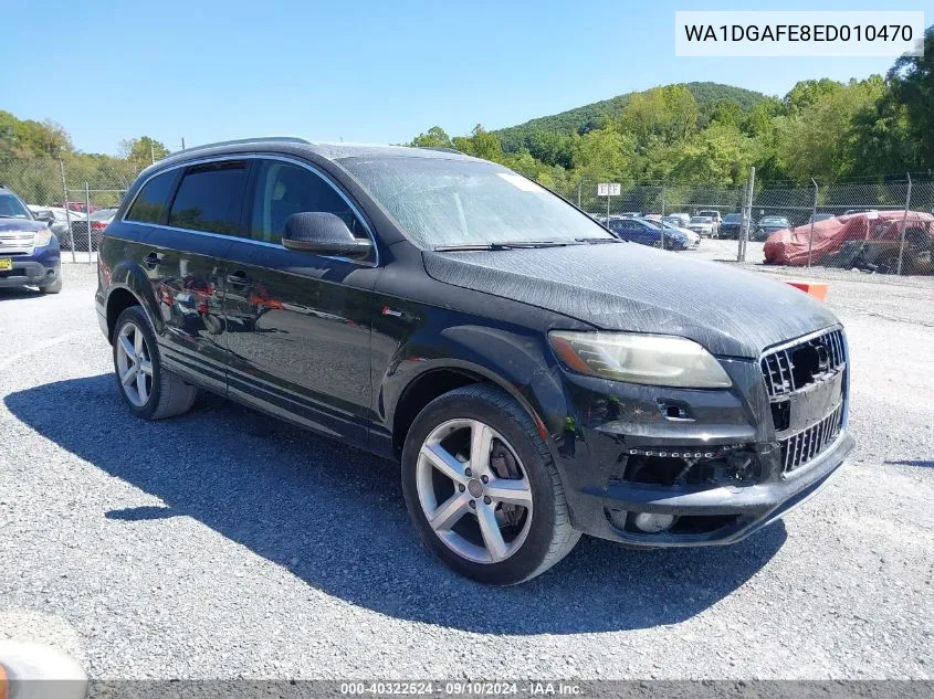 2014 Audi Q7 3.0T S Line Prestige VIN: WA1DGAFE8ED010470 Lot: 40322524