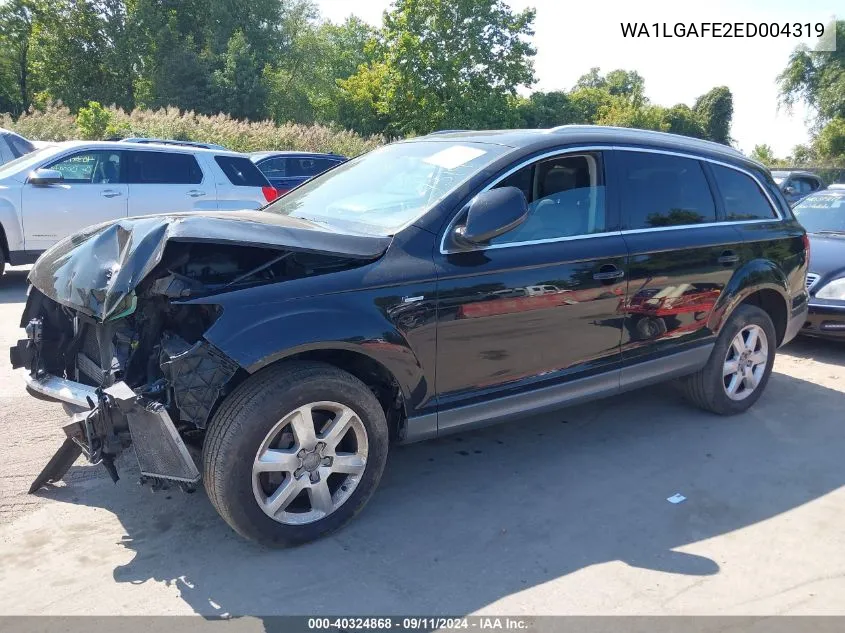 2014 Audi Q7 3.0T Premium VIN: WA1LGAFE2ED004319 Lot: 40324868