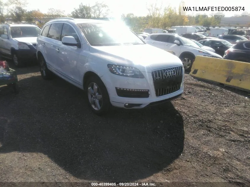 2014 Audi Q7 3.0 Tdi Premium VIN: WA1LMAFE1ED005874 Lot: 40399405