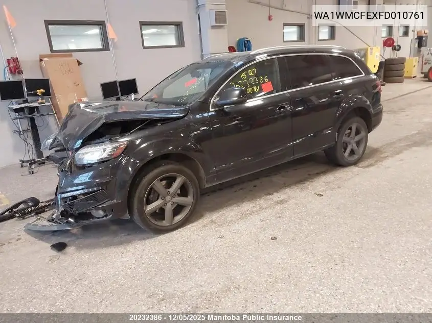 WA1WMCFEXFD010761 2015 Audi Q7 V6 Tdi
