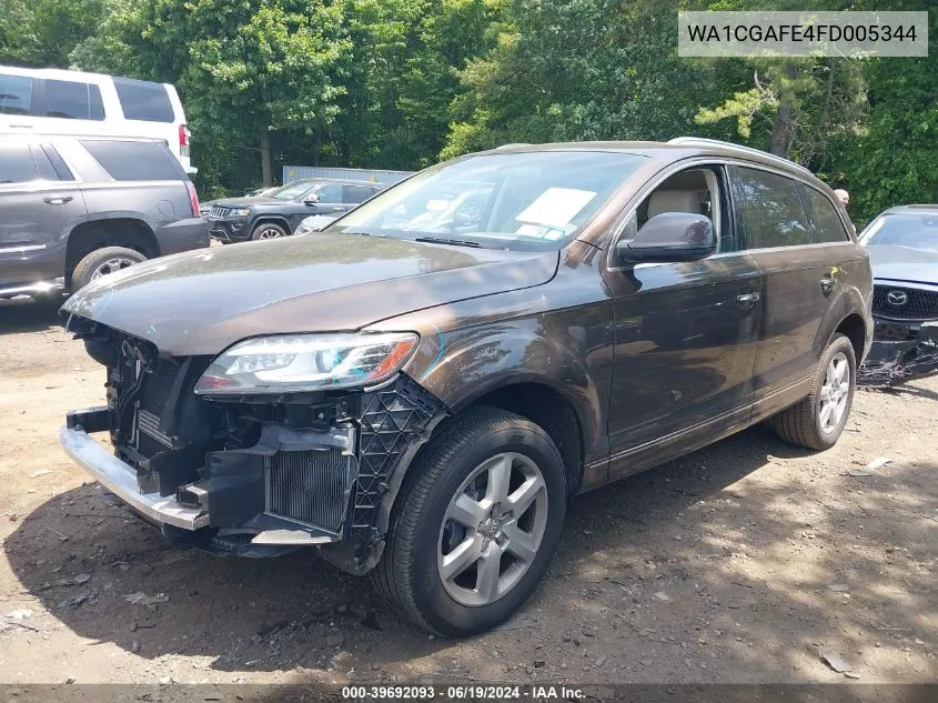 2015 Audi Q7 3.0T Premium VIN: WA1CGAFE4FD005344 Lot: 39692093