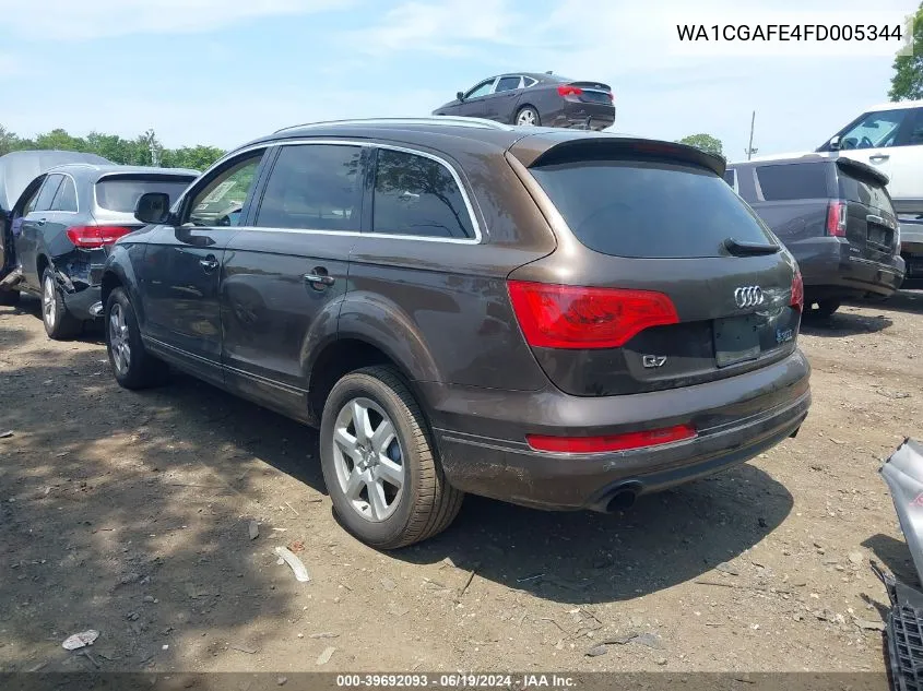 2015 Audi Q7 3.0T Premium VIN: WA1CGAFE4FD005344 Lot: 39692093