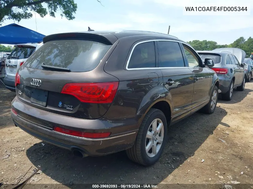 2015 Audi Q7 3.0T Premium VIN: WA1CGAFE4FD005344 Lot: 39692093