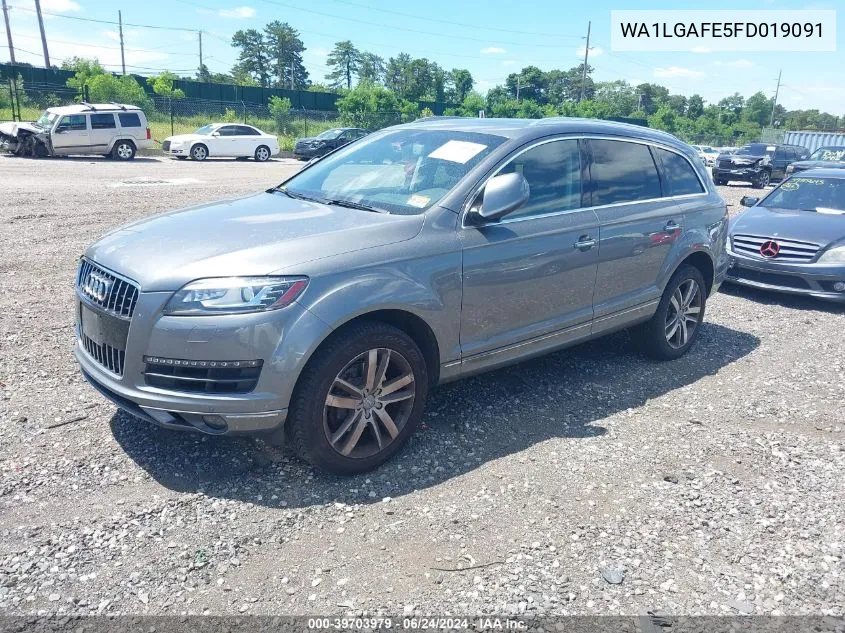 2015 Audi Q7 3.0T Premium VIN: WA1LGAFE5FD019091 Lot: 39703979