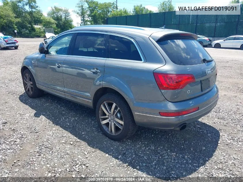 2015 Audi Q7 3.0T Premium VIN: WA1LGAFE5FD019091 Lot: 39703979