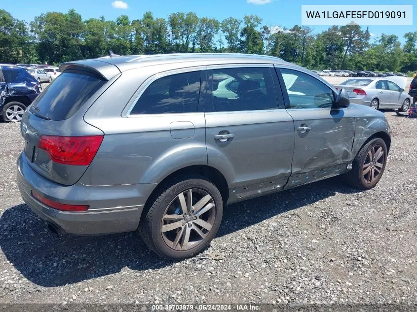 2015 Audi Q7 3.0T Premium VIN: WA1LGAFE5FD019091 Lot: 39703979