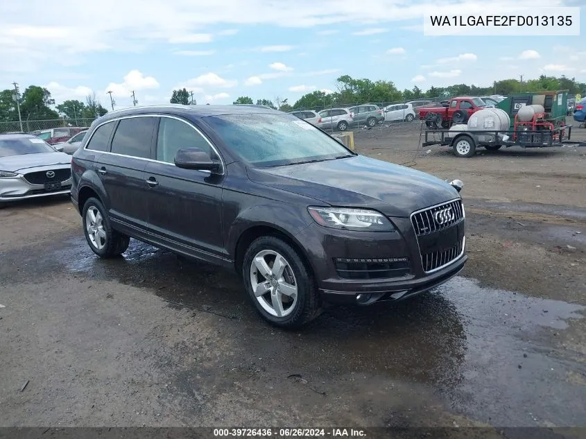 2015 Audi Q7 3.0T Premium VIN: WA1LGAFE2FD013135 Lot: 39726436