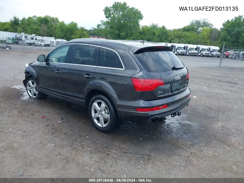 WA1LGAFE2FD013135 2015 Audi Q7 3.0T Premium