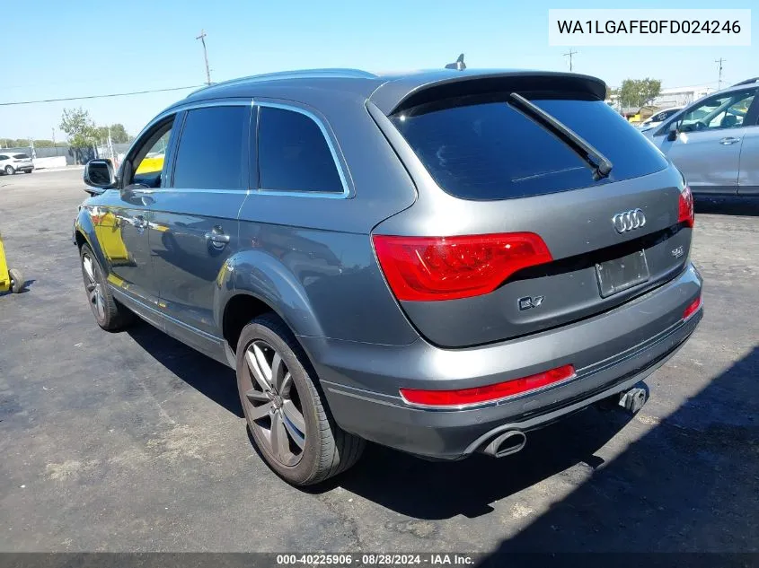 WA1LGAFE0FD024246 2015 Audi Q7 3.0T Premium