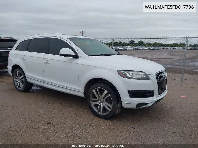 WA1LMAFE5FD017706 2015 Audi Q7 3.0 Tdi Premium