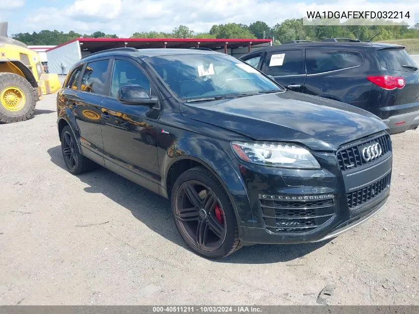 WA1DGAFEXFD032214 2015 Audi Q7 3.0T S Line Prestige