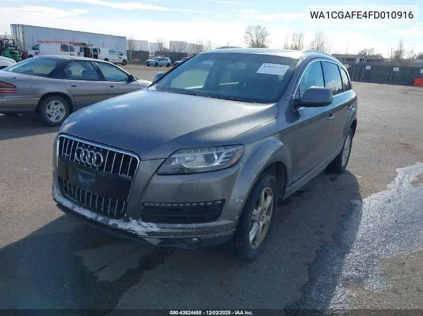 WA1CGAFE4FD010916 2015 Audi Q7 3.0T Premium