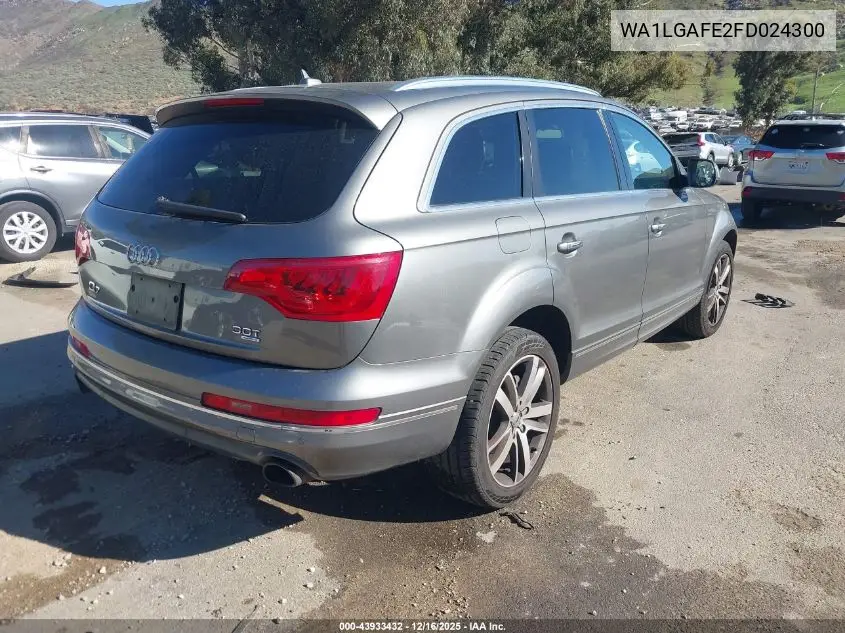 WA1LGAFE2FD024300 2015 Audi Q7 3.0T Premium