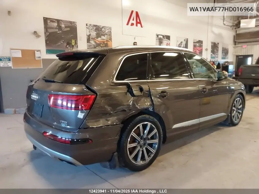 WA1VAAF77HD016966 2017 Audi Q7 Prestige
