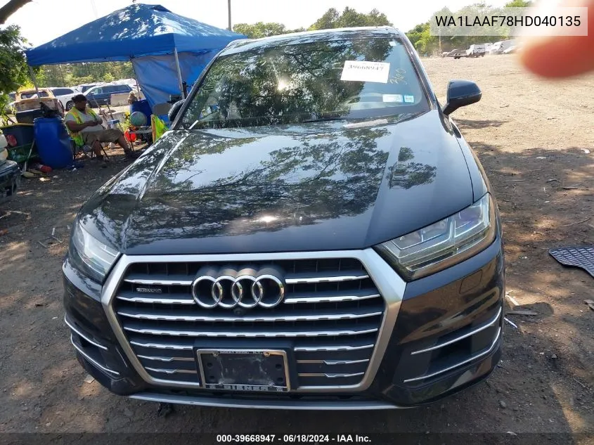 WA1LAAF78HD040135 2017 Audi Q7 3.0T Premium