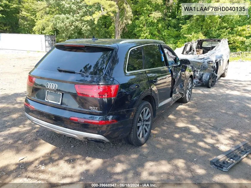 WA1LAAF78HD040135 2017 Audi Q7 3.0T Premium