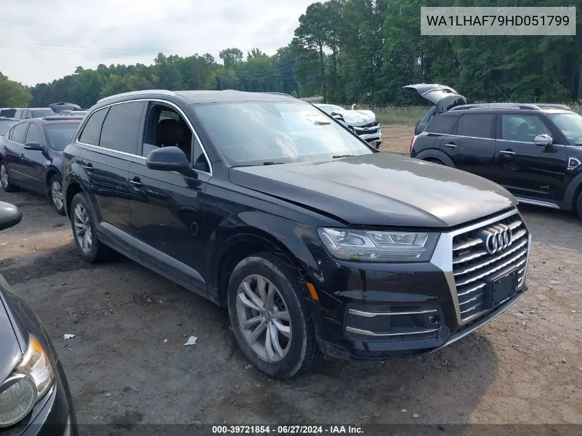 2017 Audi Q7 Premium Plus VIN: WA1LHAF79HD051799 Lot: 39721854