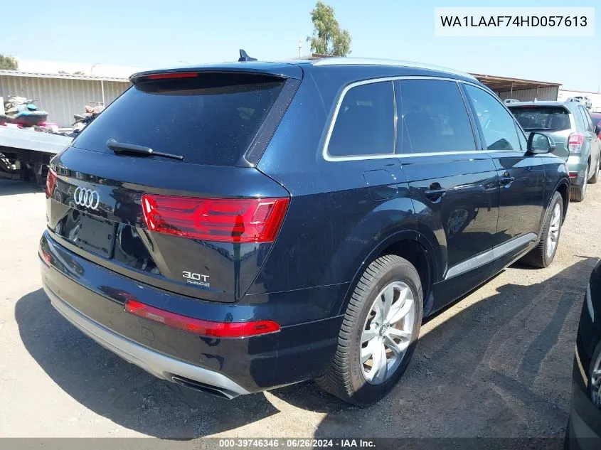 2017 Audi Q7 Premium Plus VIN: WA1LAAF74HD057613 Lot: 39746346