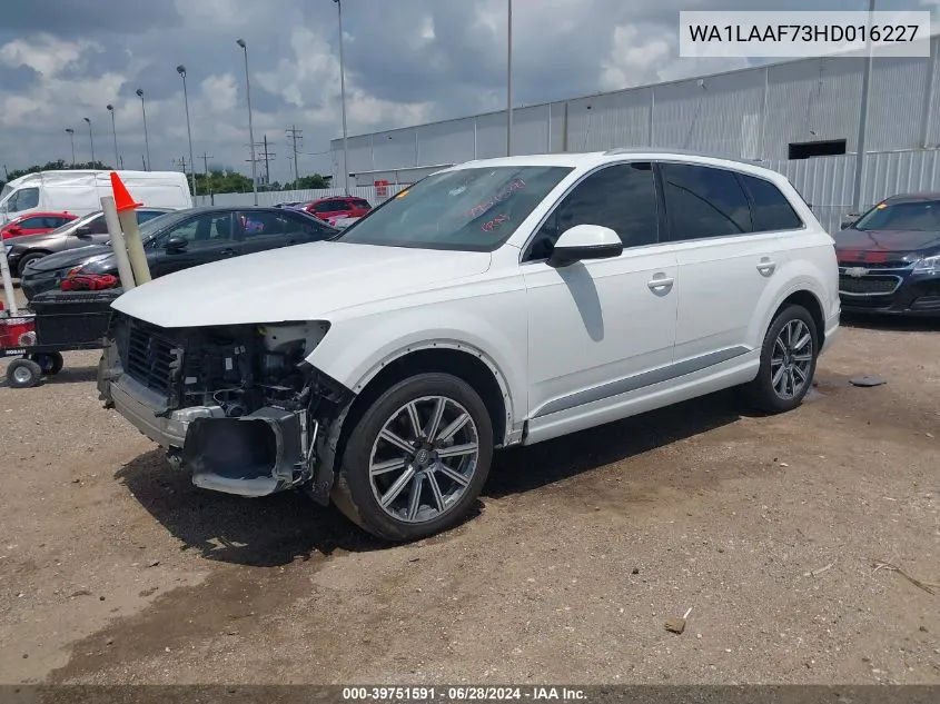 2017 Audi Q7 3.0T Premium VIN: WA1LAAF73HD016227 Lot: 39751591