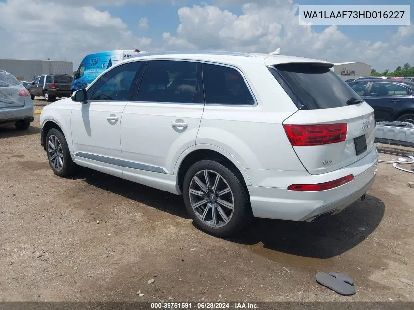 WA1LAAF73HD016227 2017 Audi Q7 3.0T Premium