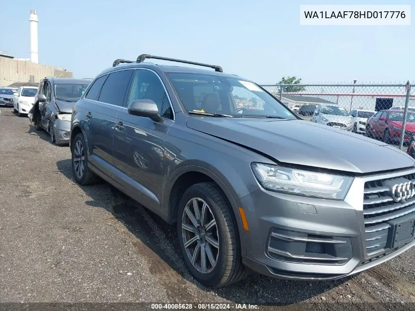 WA1LAAF78HD017776 2017 Audi Q7 3.0T Premium