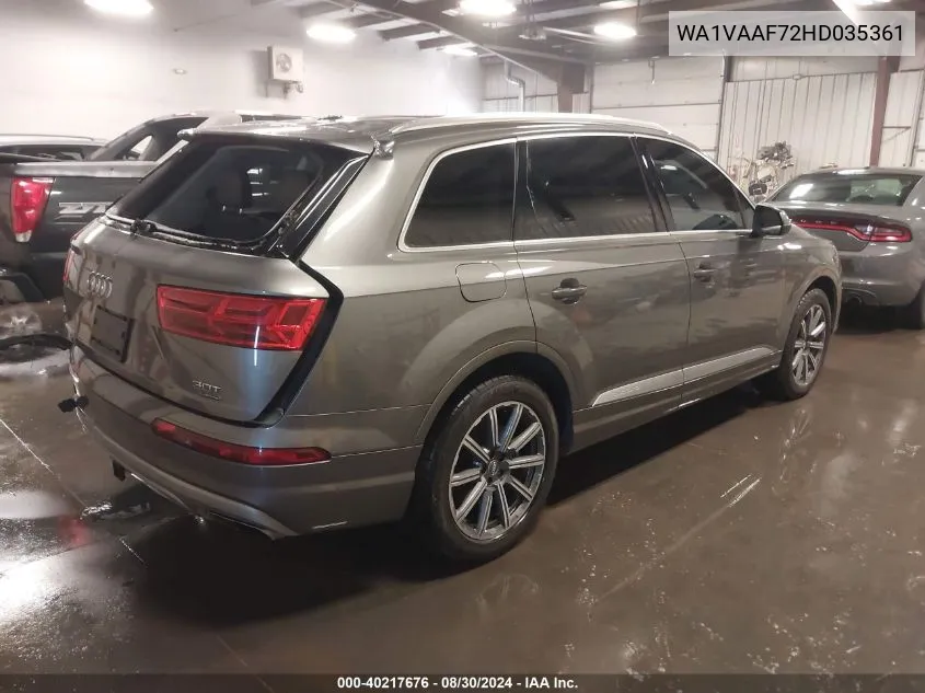 WA1VAAF72HD035361 2017 Audi Q7 3.0T Premium