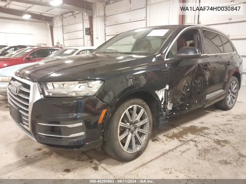 2017 Audi Q7 3.0T Premium VIN: WA1LAAF74HD030847 Lot: 40293583