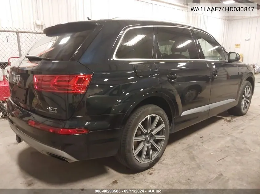 2017 Audi Q7 3.0T Premium VIN: WA1LAAF74HD030847 Lot: 40293583