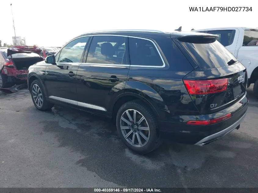 2017 Audi Q7 3.0T Premium VIN: WA1LAAF79HD027734 Lot: 40359146