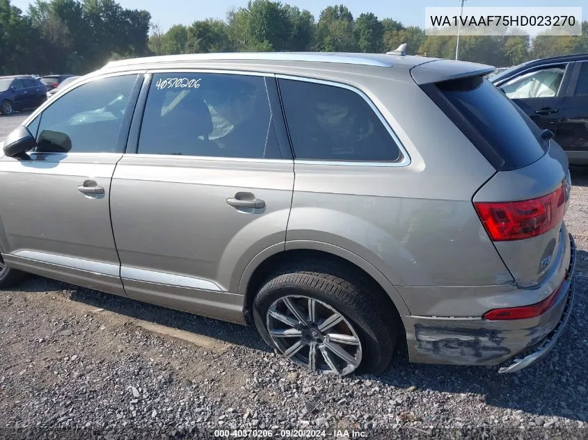 WA1VAAF75HD023270 2017 Audi Q7 3.0T Premium