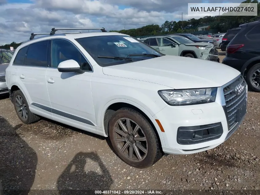 WA1LAAF76HD027402 2017 Audi Q7 3.0T Premium