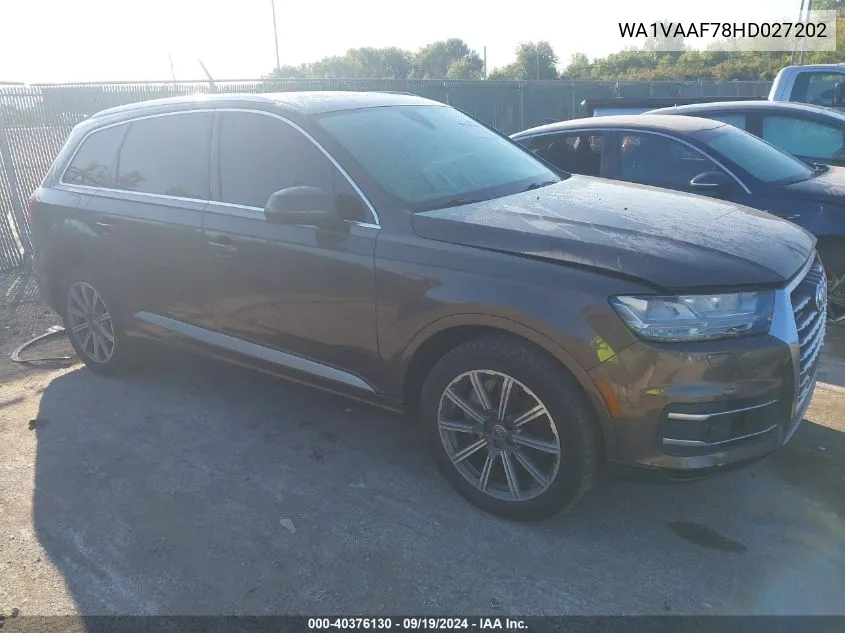 WA1VAAF78HD027202 2017 Audi Q7 3.0T Premium