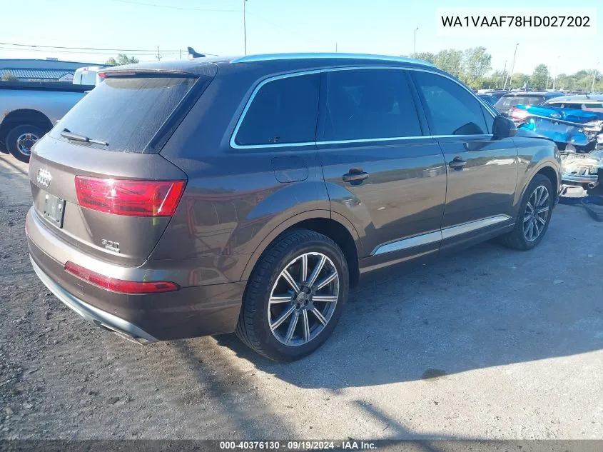 WA1VAAF78HD027202 2017 Audi Q7 3.0T Premium