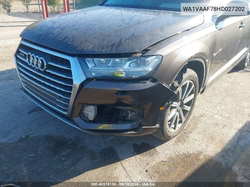 WA1VAAF78HD027202 2017 Audi Q7 3.0T Premium