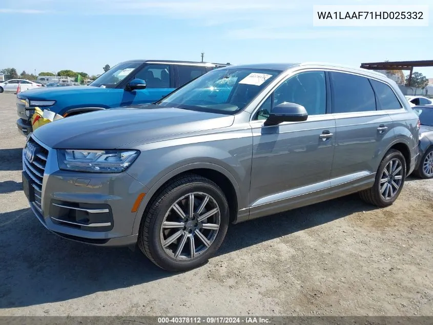 WA1LAAF71HD025332 2017 Audi Q7 3.0T Premium