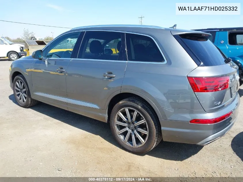 WA1LAAF71HD025332 2017 Audi Q7 3.0T Premium