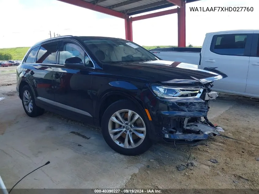 WA1LAAF7XHD027760 2017 Audi Q7 3.0T Premium