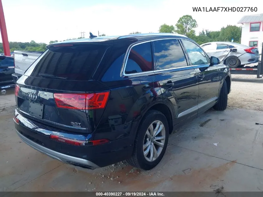 WA1LAAF7XHD027760 2017 Audi Q7 3.0T Premium