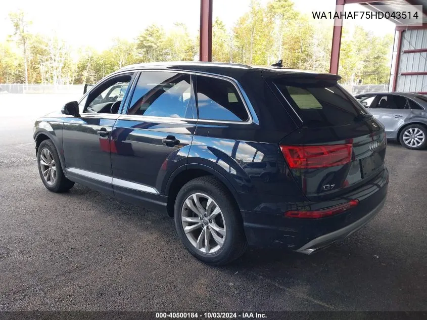 WA1AHAF75HD043514 2017 Audi Q7 2.0T Premium