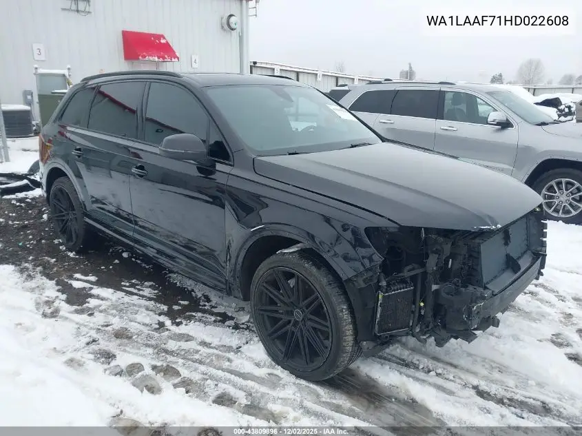 WA1LAAF71HD022608 2017 Audi Q7 3.0T Premium