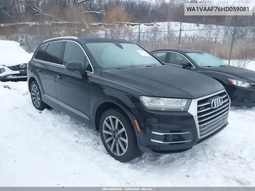 WA1VAAF76HD059081 2017 Audi Q7 3.0T Premium